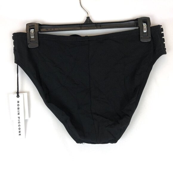 Robin Piccone Women’s Black High Waist Bikini Bottom Size L - Picture 2 of 3
